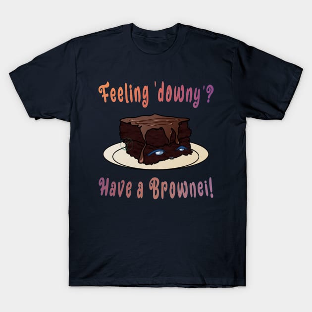 Desserst - Brownie for downy days T-Shirt by JuditangeloZK